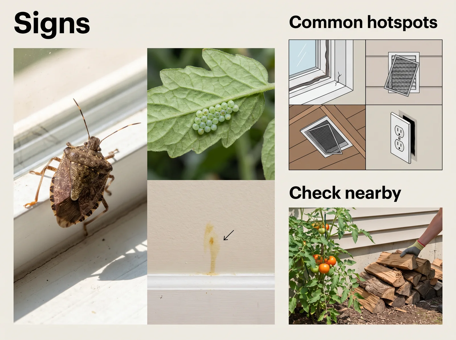 Stink Bug — signs and common hotspots