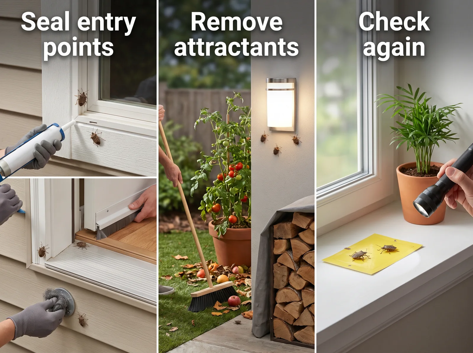 Stink Bug — prevention and entry points